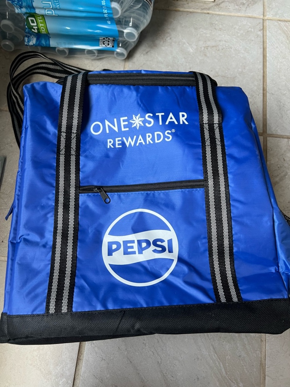 Pepsi Blue Promotional Cooler Tote with Black Straps